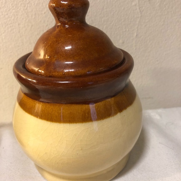 Vintage Country ‘Summer Wheat’ Ceramic Sugar Bowl and Creamer - Picture 9 of 12